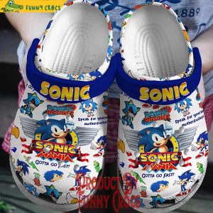 Sonic Mania Gotta Go Fast Crocs Shoes