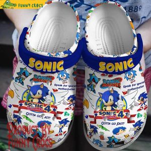 Sonic The Hedgehog 4 Crocs Shoes