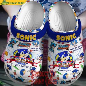 Sonic The Hedgehog Sega Crocs Shoes