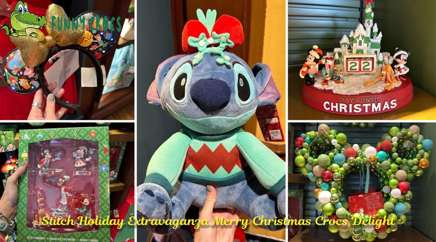Stitch Holiday Extravaganza Merry Christmas Crocs Delight