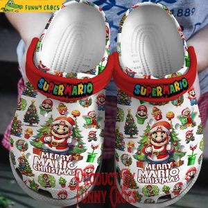 Super Mario Merry Mario Christmas Crocs Shoes