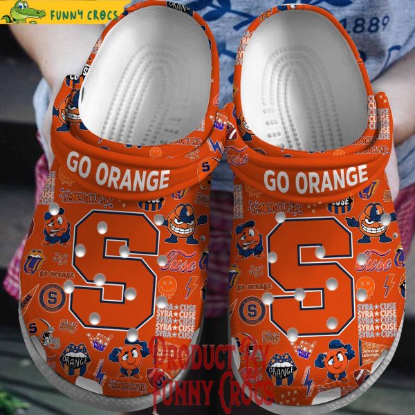 Syracuse Orange Football Crocs Shoes