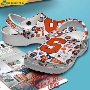 Syracuse Orange White Crocs 3