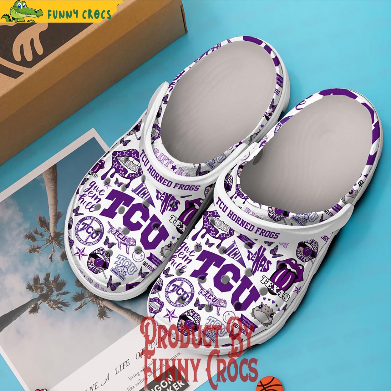 TCU Horned Frogs Gear White Crocs Slippers - Discover Comfort And Style ...