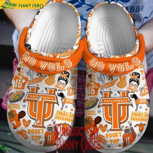 Tennessee Fight Song Rocky Top Crocs Shoes 1