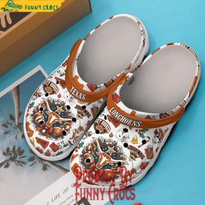 Texas Longhorn Christmas Crocs Shoes 2 1