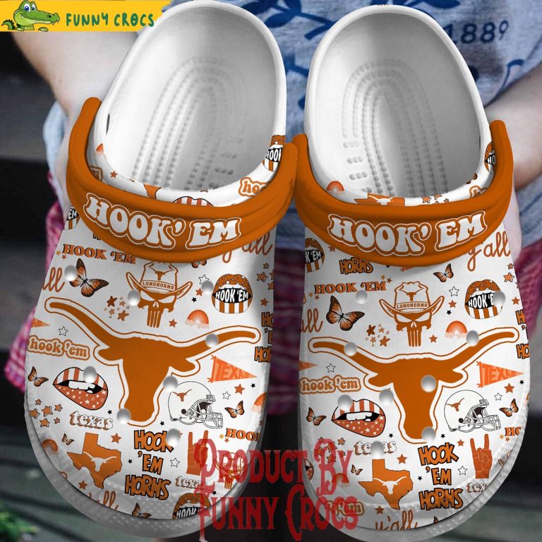 Texas Longhorn Hook 'em Crocs Shoes - Discover Comfort And Style Clog ...