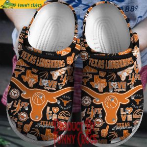Texas Longhorns Black Crocs Shoes