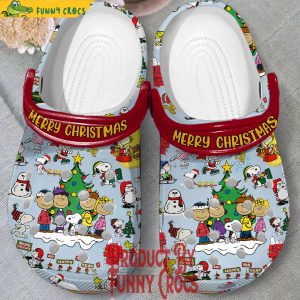 The Peanuts Merry Christmas Snoopy Crocs Shoes