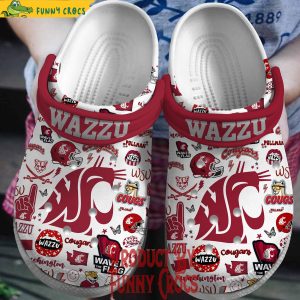 Washington State Cougars NCAA Wazzu Crocs Slippers 1