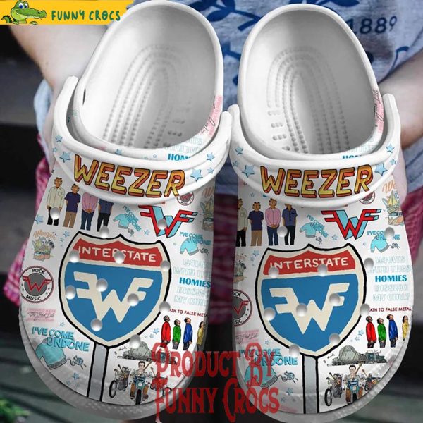 Weezer Music Crocs Shoes