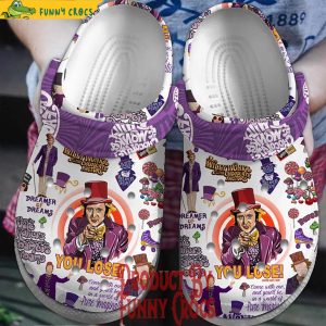 Willy Wonka The Chocolate Factory Crocs Shoes