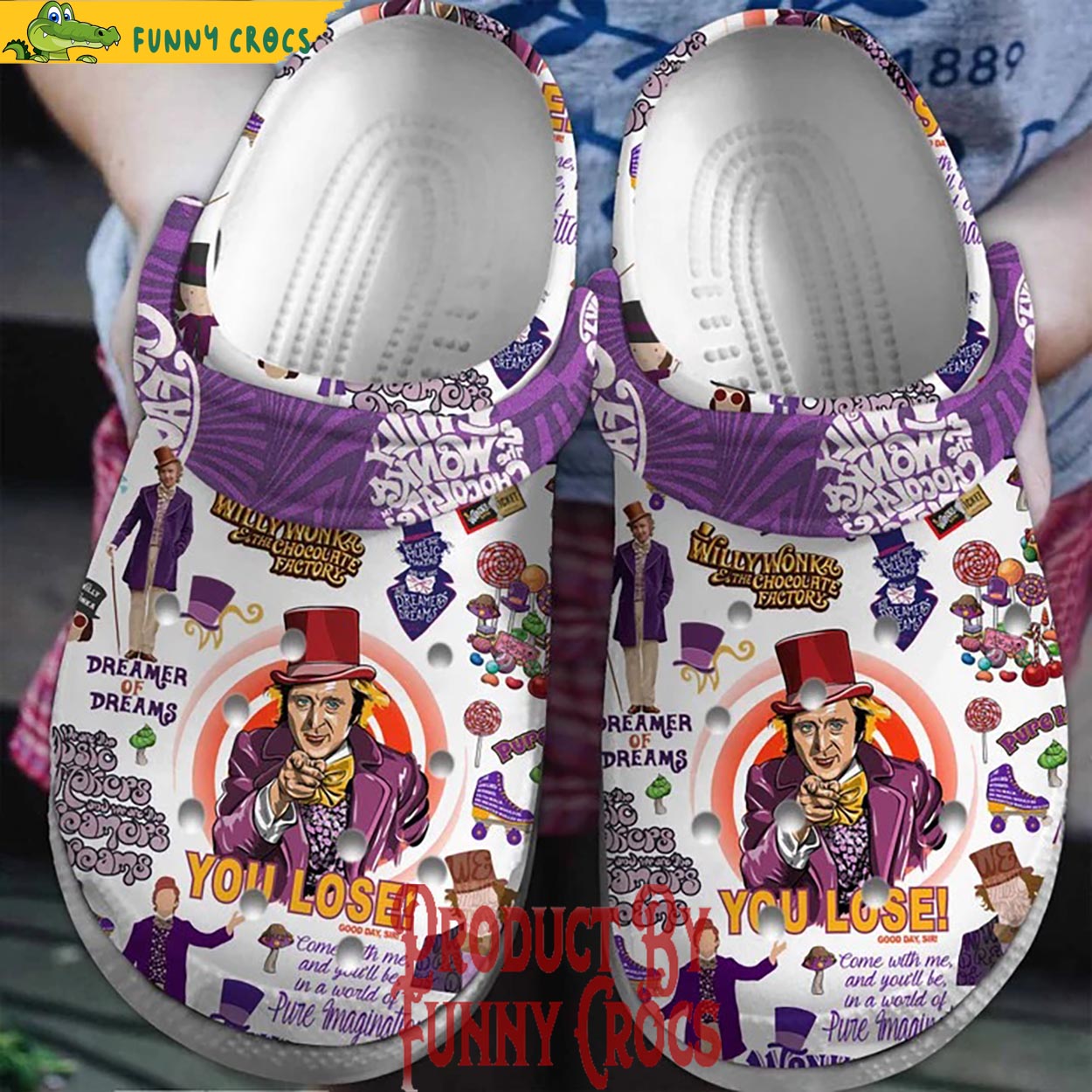 Willy Wonka The Chocolate Factory Crocs Shoes - Discover Comfort And ...