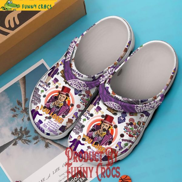 Willy Wonka The Chocolate Factory Crocs Shoes