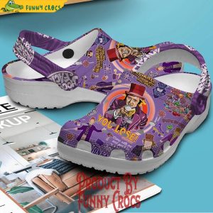 Willy Wonka The Chocolate Factory Purple Crocs Shoes 2