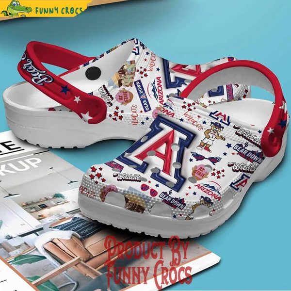 Arizona Bear Down Wildcats Crocs Shoes