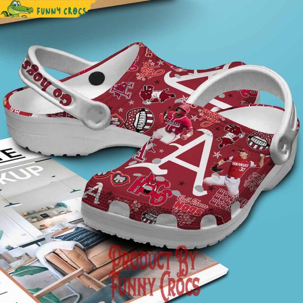 Arkansas Razorbacks Baseball Crocs Shoes