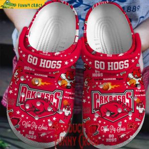 Arkansas Razorbacks Go Hogs Basketball Crocs Shoes