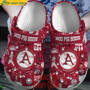 Arkansas Razorbacks Woo Pig Sooie Crocs Shoes 1