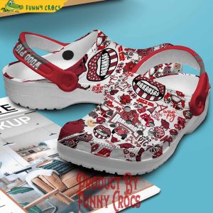 Arkansas Razorbacks Woo Pig Sooie Pattern Crocs Shoes 2