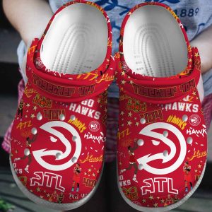 Atlanta Hawks Together 404 Red NBA Crocs Shoes