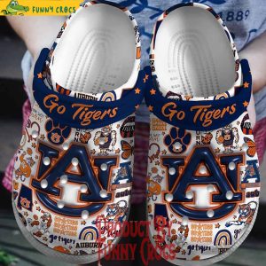 Auburn Tigers NCAA Football Crocs Shoes