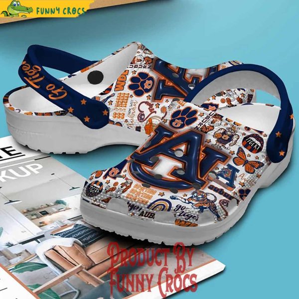 Auburn Tigers NCAA Football Crocs Shoes