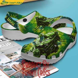 Bob Marley Music Green Crocs Shoes