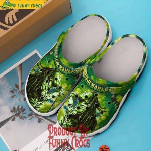 Bob Marley Music Green Crocs Shoes 3