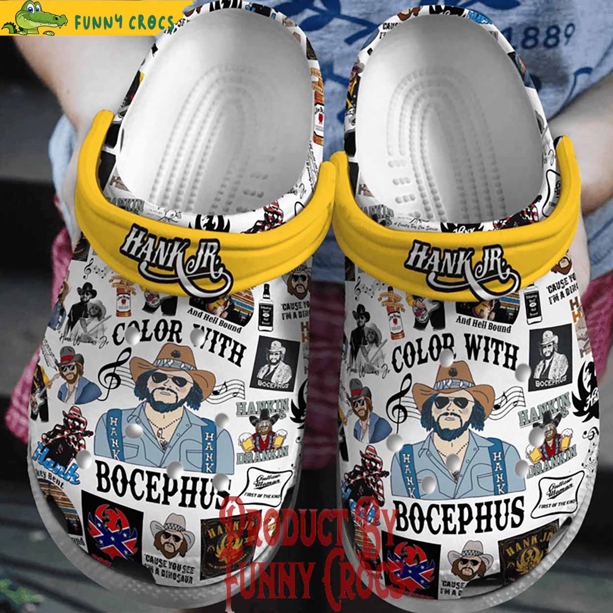 Bocephus Hank Williams Jr Crocs Shoes - Discover Comfort And Style Clog ...