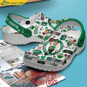 Boston Celtics Bleed Green Basketball White Crocs Clog Crocband 3