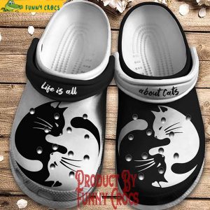 Cat I Love You To The Moon And Back Couple Crocs Shoes