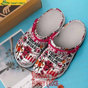 Chicago Bulls See Red Basketball Crocs Shoes 3