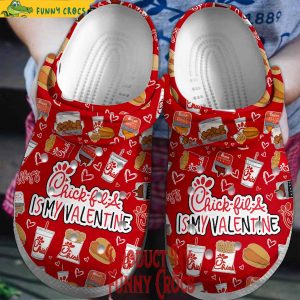 Chick Fil A Is My Valentines Crocs Shoes 1