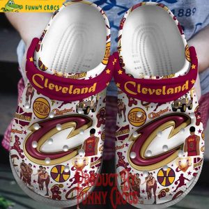 Cleveland Cavaliers Logo 3D Basketball Crocs Shoes