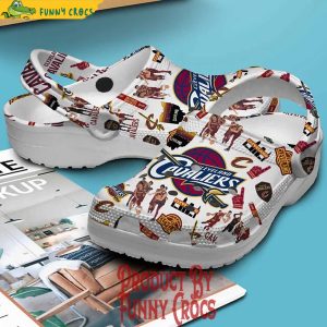 Cleveland Cavaliers NBA White Crocs Shoes 3