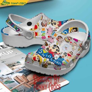 Crayon Shin Chan White Crocs Shoes 3