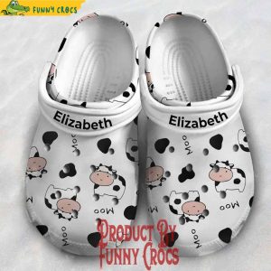 Custom Baby Dairy Cow Moo Print Crocs