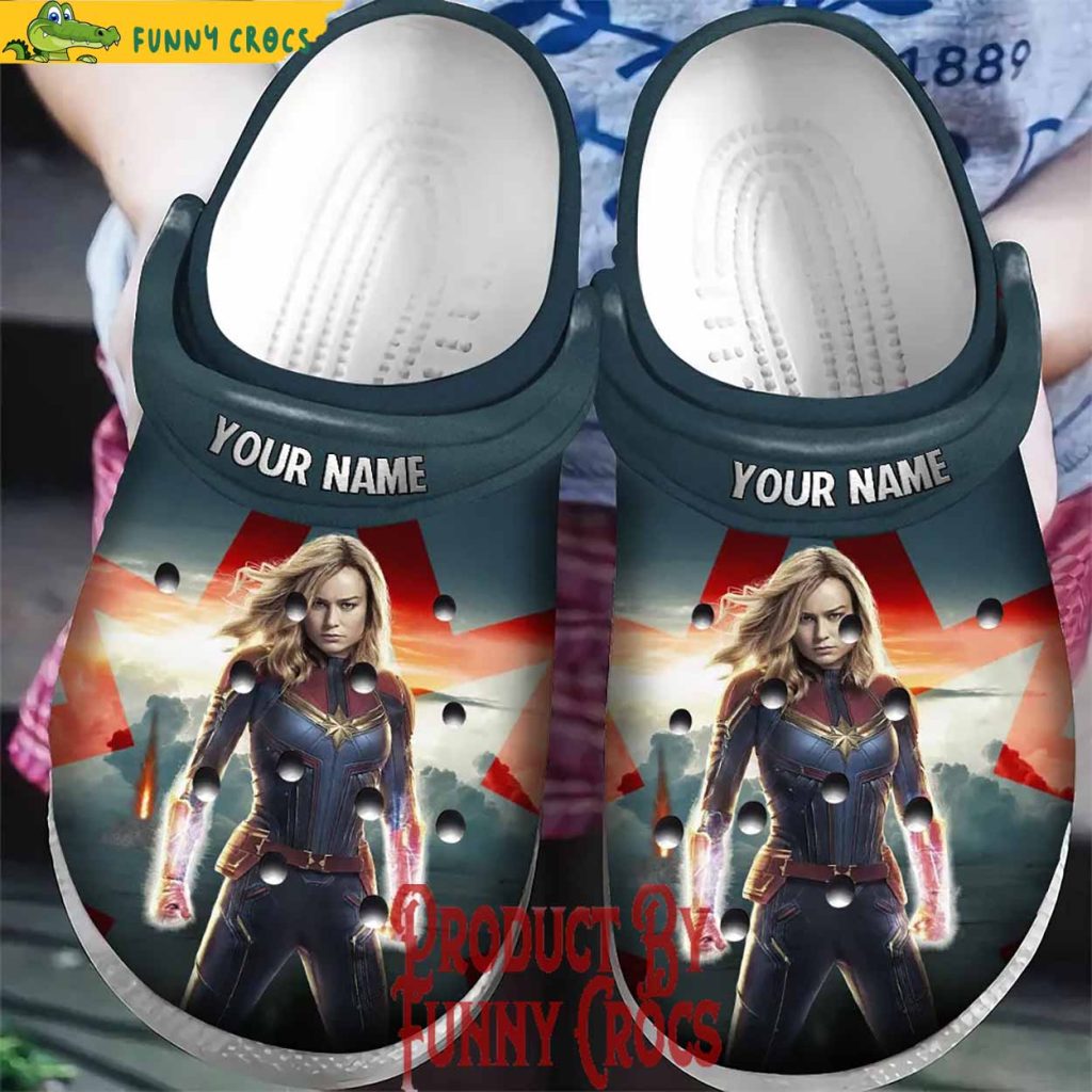 Custom Captain Marvel Carol Danvers Hero Crocs Shoes