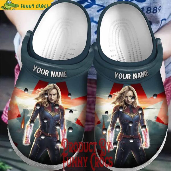 Custom Captain Marvel Carol Danvers Hero Crocs Shoes - Discover Comfort ...