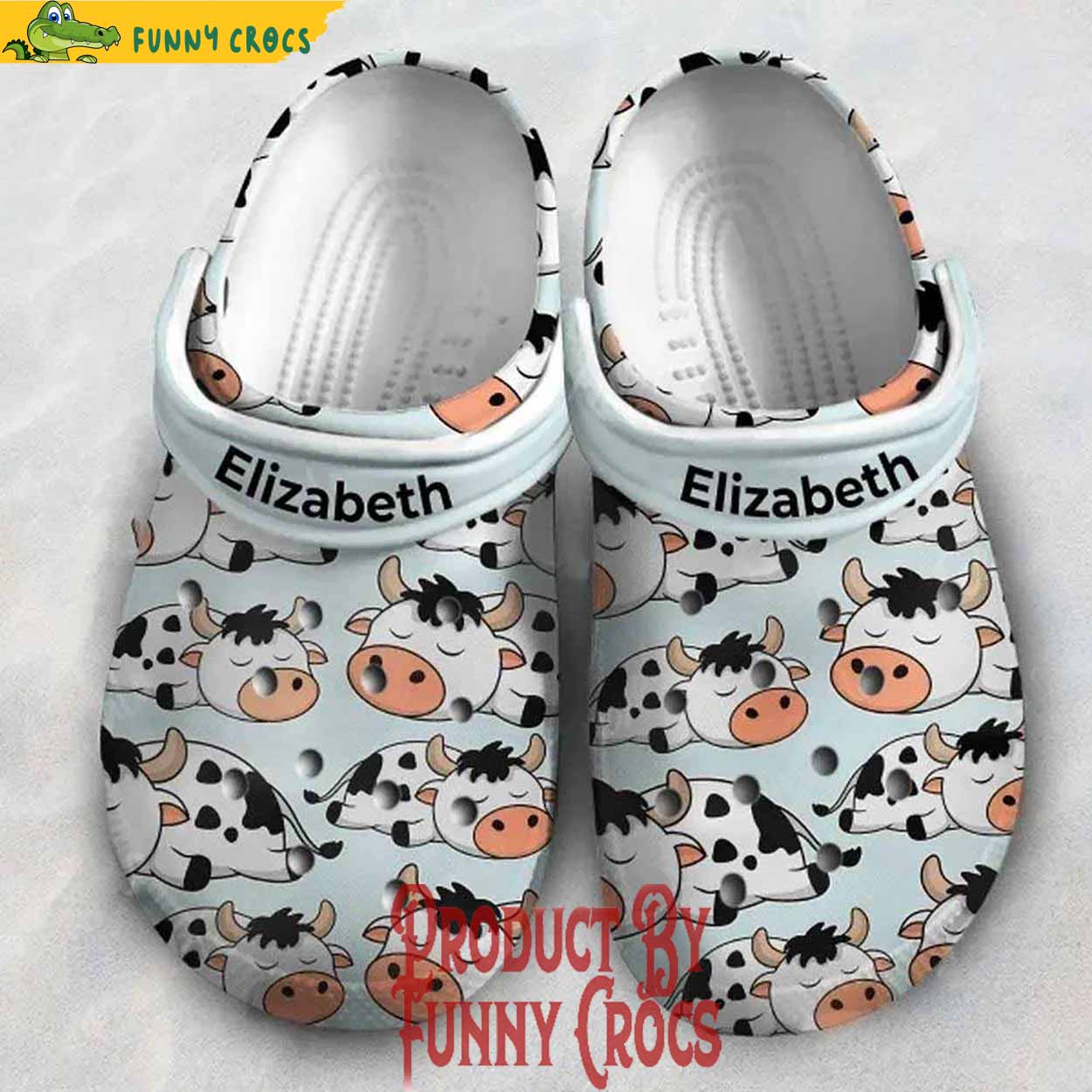 Custom Lazy Dairy Cow Crocs Crocband - Discover Comfort And Style Clog ...