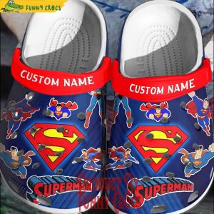 Custom Logo Superman Crocs For Adults