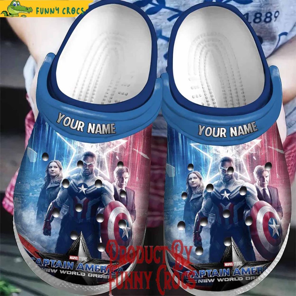 Custom Marvel Captain America Brave New World Crocs Gifts For Fans
