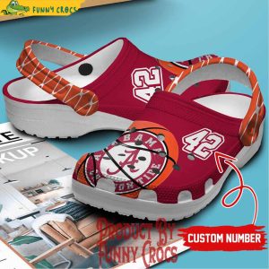 Custom Number Alabama Crimson Tide Men’s Basketball Crocs Shoes