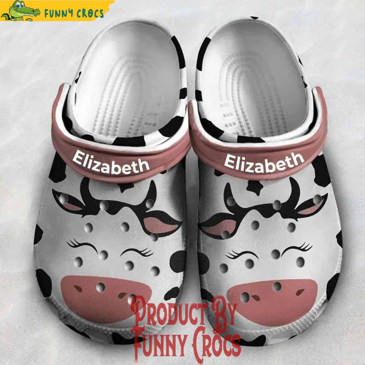Customized Smiling Dairy Cow Crocs - Discover Comfort And Style Clog ...