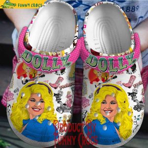Dolly Parton Colorful Crocs Shoes 1