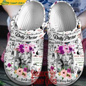 Dolly Parton Rose Crocs Shoes