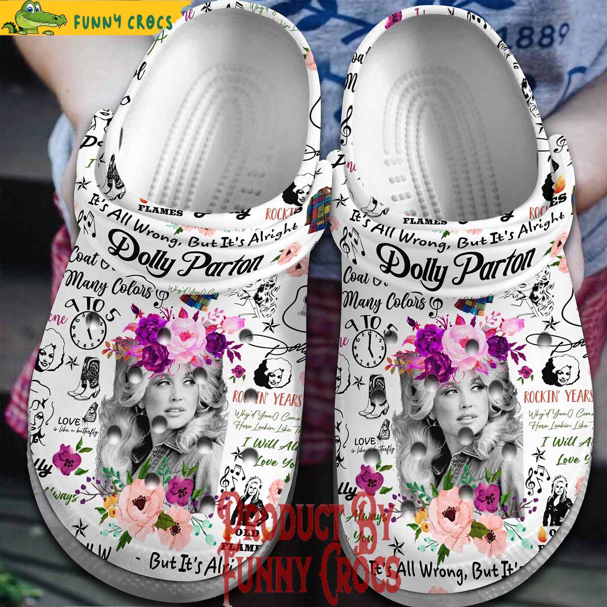 Dolly Parton Rose Crocs Shoes - Discover Comfort And Style Clog Shoes ...