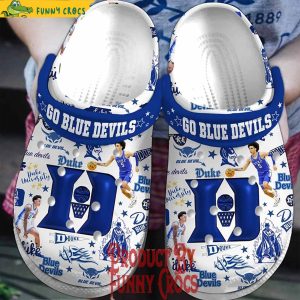 Duke Go Blue Devils NCAA Basketball Crocs Shoes