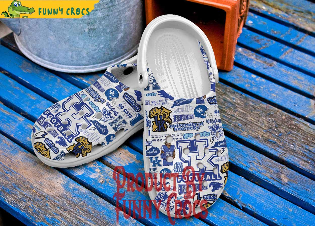 Kentucky Wildcats Football Crocs Shoes